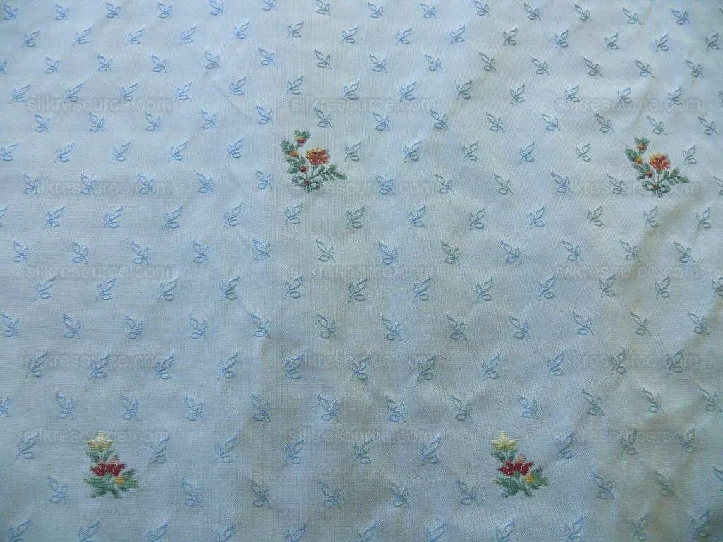 Lee Jofa Samantha Silk Petite Fluer Larkspur Blue Silk Taffeta M