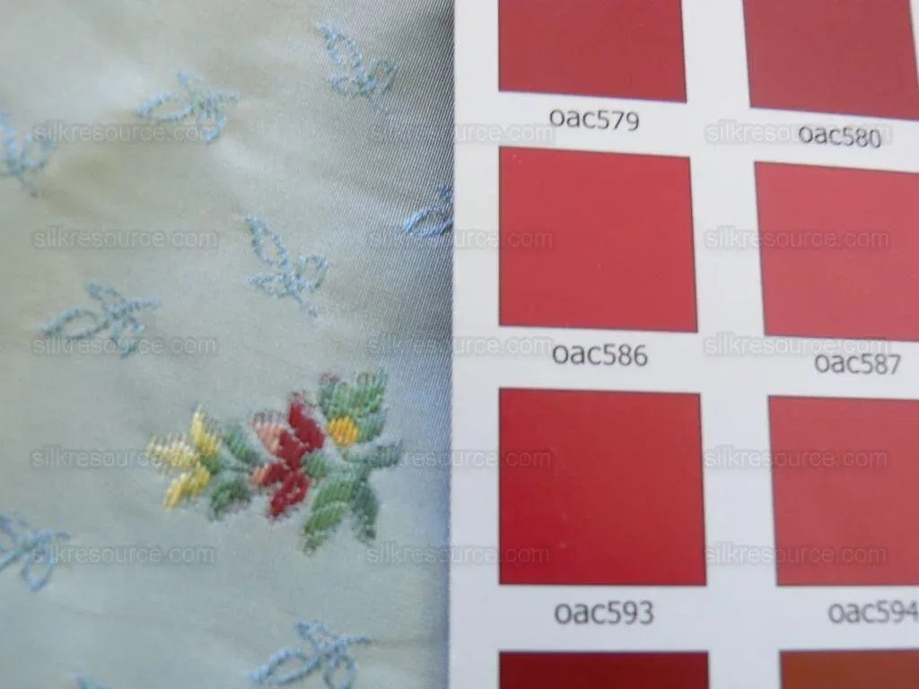 Lee Jofa Samantha Silk Petite Fluer Larkspur Blue Silk Taffeta M