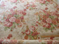 Lee Jofa Tewkesbury Chintz fr UK Peach Pink Red Roses on Biscuit