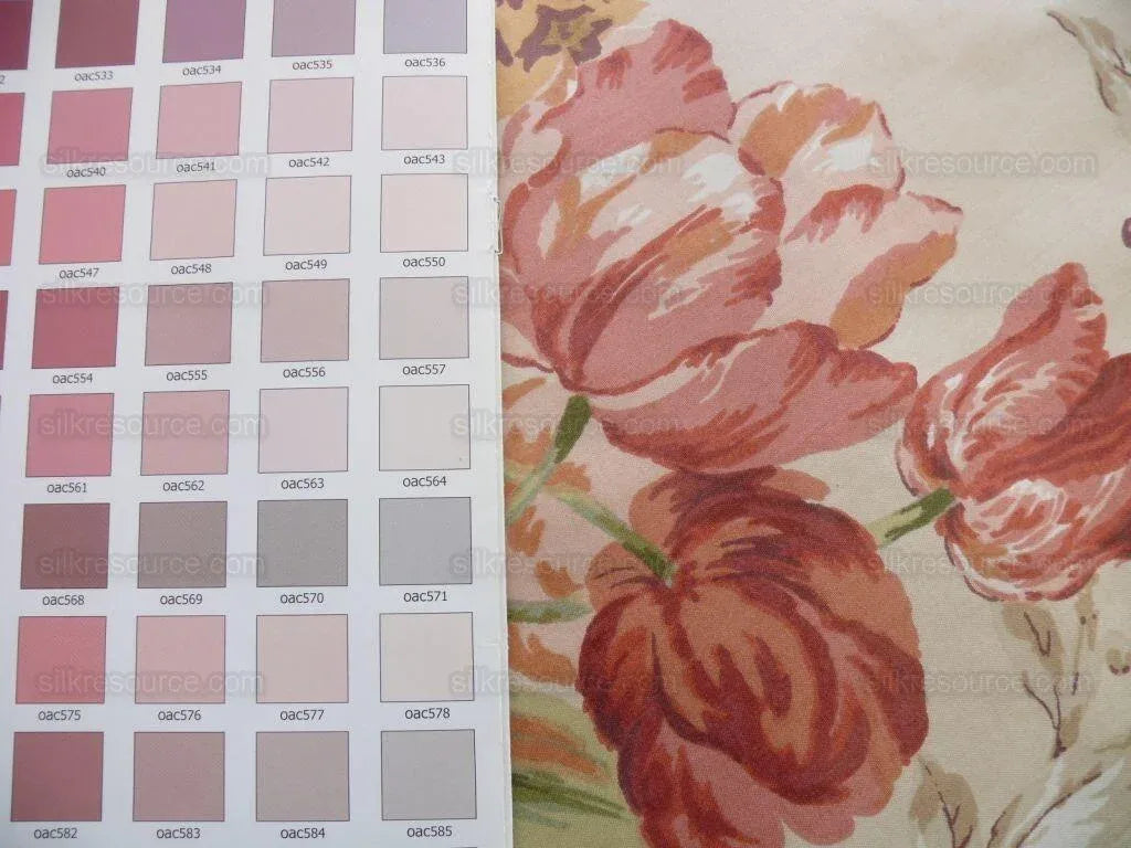Lee Jofa Tewkesbury Chintz Fr Uk Peach Pink Red Roses On Biscuit Cotton