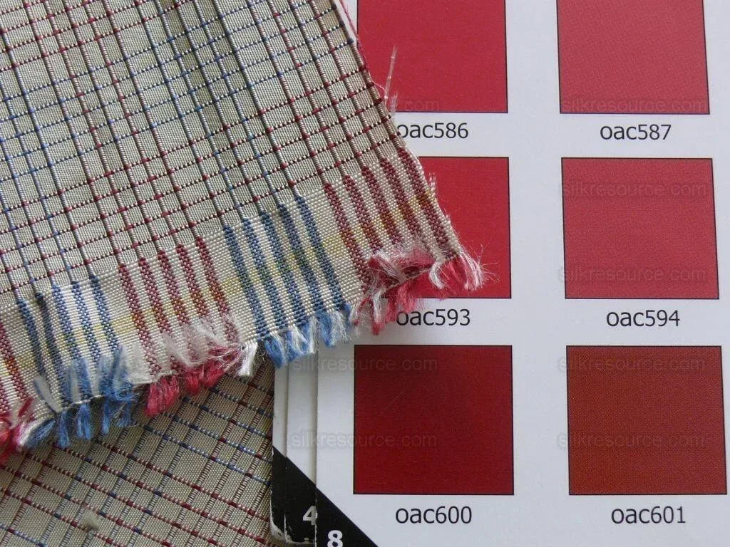 By Yard Lee Jofa Stately Silk Taffeta Plaid Cadet Blue MSRP USD 299Y