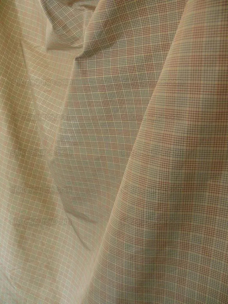 By Yard Lee Jofa Stately Silk Taffeta Plaid Cadet Blue MSRP USD 299Y