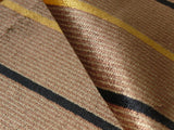 Lee Jofa Figaro Velvet Gold & Dark Brown Stripe On "truffle" Silky Heavy - Brown - By The Yard