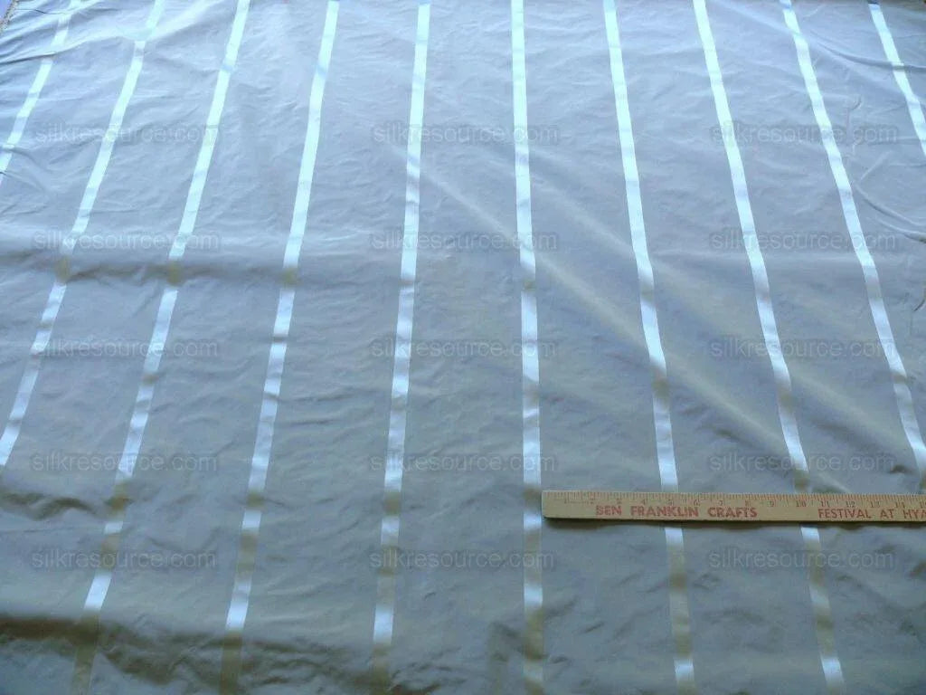 8.1y Zimmer &amp; Rohde 100%silk Taffeta Taupe Gray Mocha Silver