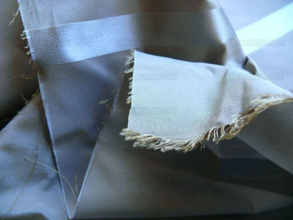 8.1y Zimmer &amp; Rohde 100%silk Taffeta Taupe Gray Mocha Silver