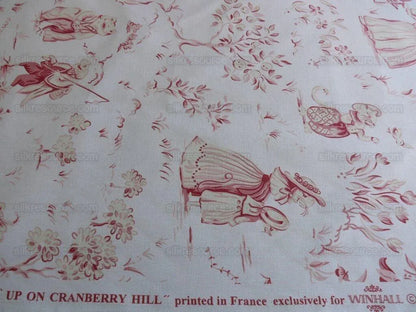 Scalamandre Life On Top Of Cranberry Hill Pink Red Animal Cat Frog MSRP USD 99/Y