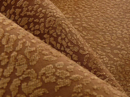7.125y Kravet Brown Chocolate Cheetah Cut Chenille Animal Skin