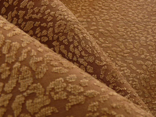 7.125y Kravet Brown Chocolate Cheetah Cut Chenille Animal Skin