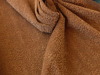 7.125y Kravet Brown Chocolate Cheetah Cut Chenille Animal Skin