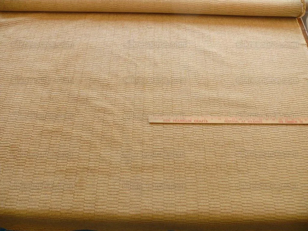 Bty Scalamandre Donald Texture Gold Rayon Chenille Jacquard