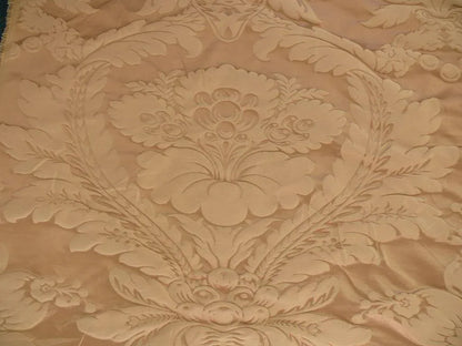 CLARENCE HOUSE COSETTE SAND SILK & COTTON SATIN DAMASK