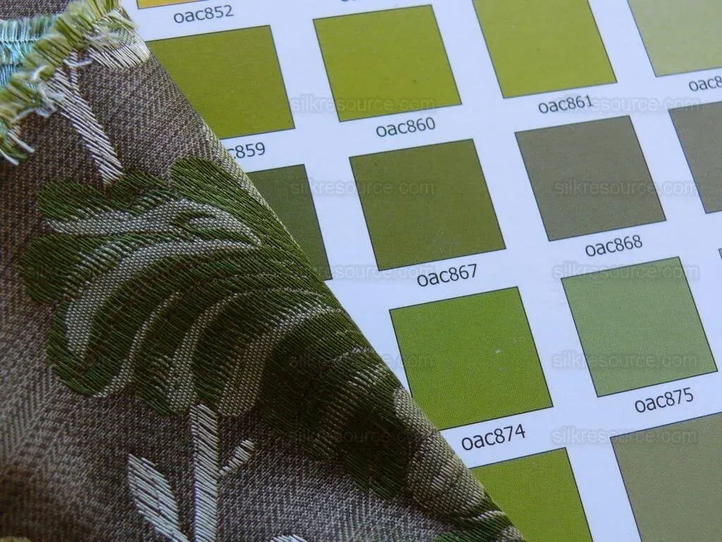 Scalamandre Mont Blanc Silk Lampas Red Gold Blue On Hazelnut Bro