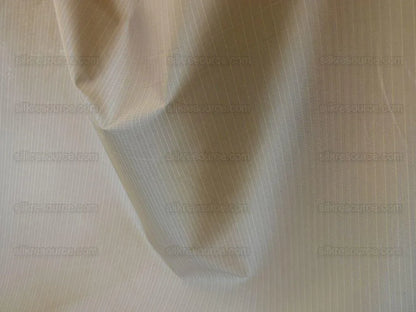 By yard Bergamo Rubelli Silver Charcoal Pale Gold Silver Pinstripe Silk Faille Jacquard with Backing MSRP USD278/Y