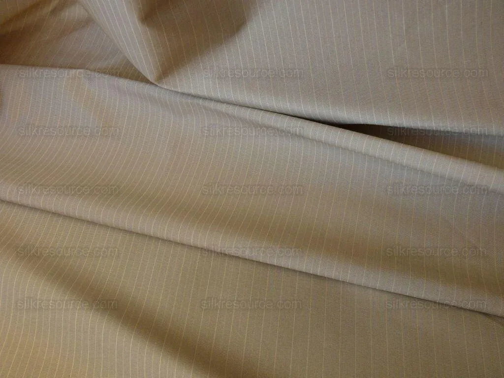 By yard Bergamo Rubelli Silver Charcoal Pale Gold Silver Pinstripe Silk Faille Jacquard with Backing MSRP USD278/Y