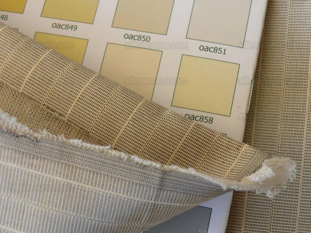 By yard Bergamo Rubelli Silver Charcoal Pale Gold Silver Pinstripe Silk Faille Jacquard with Backing MSRP USD278/Y