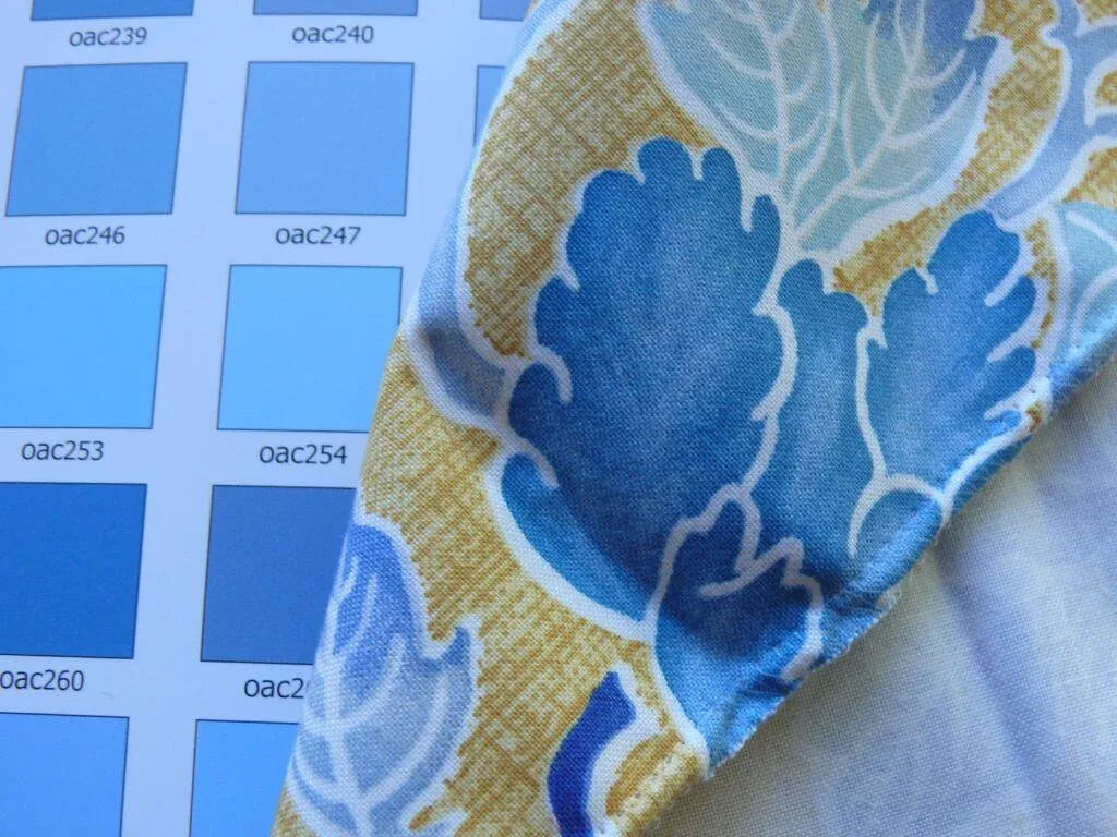 Brunschwig &amp; Fils Shishi Blue Peony &amp; Chinese Lion On Saffron