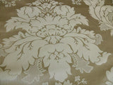 SCALAMANDRE COLOMBINE STRIPED SILK DAMASK SMOKE GREY 2.5Y
