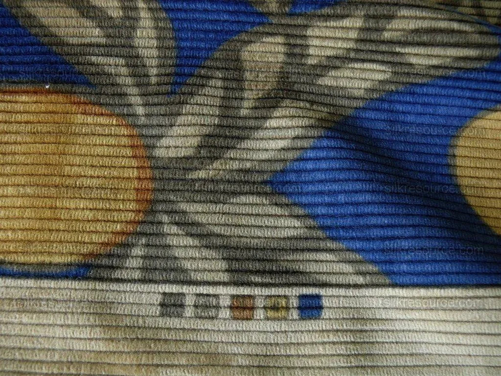 By Yard Brunschwig &amp; Fils Tropical Apricot Print Velvet Corduroy 100% Cotton 1208 MSRP280/Y