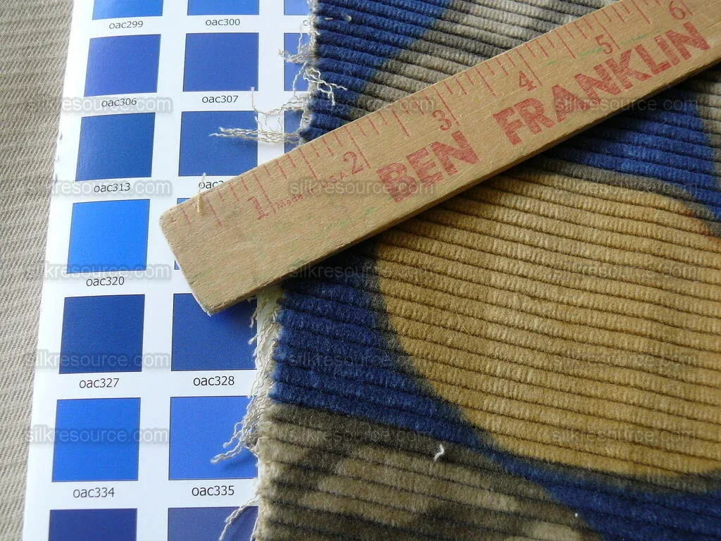By Yard Brunschwig &amp; Fils Tropical Apricot Print Velvet Corduroy 100% Cotton 1208 MSRP280/Y