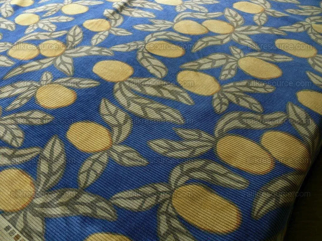 By Yard Brunschwig &amp; Fils Tropical Apricot Print Velvet Corduroy 100% Cotton 1208 MSRP280/Y