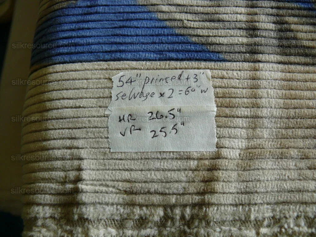 By Yard Brunschwig &amp; Fils Tropical Apricot Print Velvet Corduroy 100% Cotton 1208 MSRP280/Y