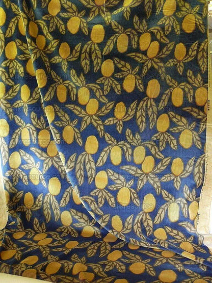 By Yard Brunschwig &amp; Fils Tropical Apricot Print Velvet Corduroy 100% Cotton 1208 MSRP280/Y