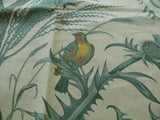 BY YD BRUNSCHWIG & FILS BIRD & THISTLE PRINT GREEN MSRP$196/Y