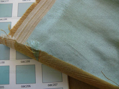 Bty Clarence House Ursus Sunburst Silk Brocade Aqua Teal Bronze