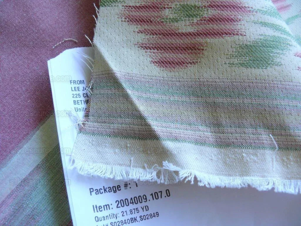 Lee Jofa Lambelet Stripe Rose Amber On Cream Incredibly Charming