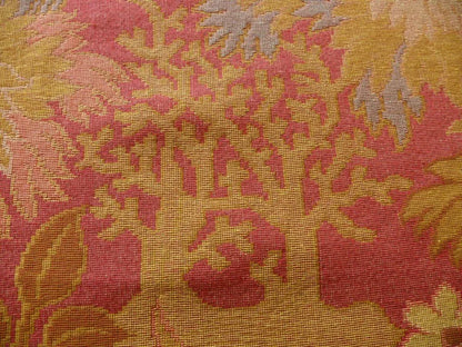 CLARENCE HOUSE HOT PINK LARGE FLORAL LAMPAS 1.2Y