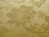 By Yard Kravet Stunning Damask Jacobean Floral Cotton Satin  In Light Wheat Gold (c416)