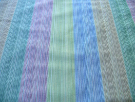 CLARENCE HOUSE 100% SILK STRIE TAFFETA RAINBOW COLOR 7.5Y