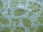 HI END FENNEL GREEN JACOBEAN LOTUS FLOWER LINEN BLEND HEAVY BTY