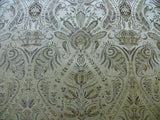 FABRICUT FEDERO 100% SILK LAMPAS REN MEDALLION/ARTICHOKE- GOLD