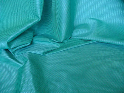 CLARENCE HOUSE VEGA SILK TEXTURD SWISS DOT SEA GREN SAPPHIRE BTY