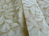 DURALEE SILK DAMASK FOLIAGE BERRY BUSH SILK JARQUARD WHITE GOLD
