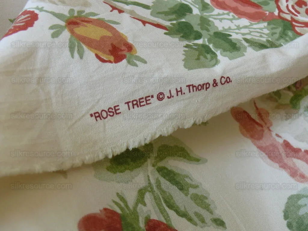 Schumacher Thorp Rose Tree Chintz Print Peach Pink Garden Bty