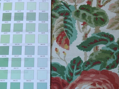 Schumacher Thorp Rose Tree Chintz Print Peach Pink Garden Bty