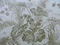 1.5Y SCALAMANDRE TROPICAL TOILE LINEN BEIGE n WHITE MSRP$215?Y