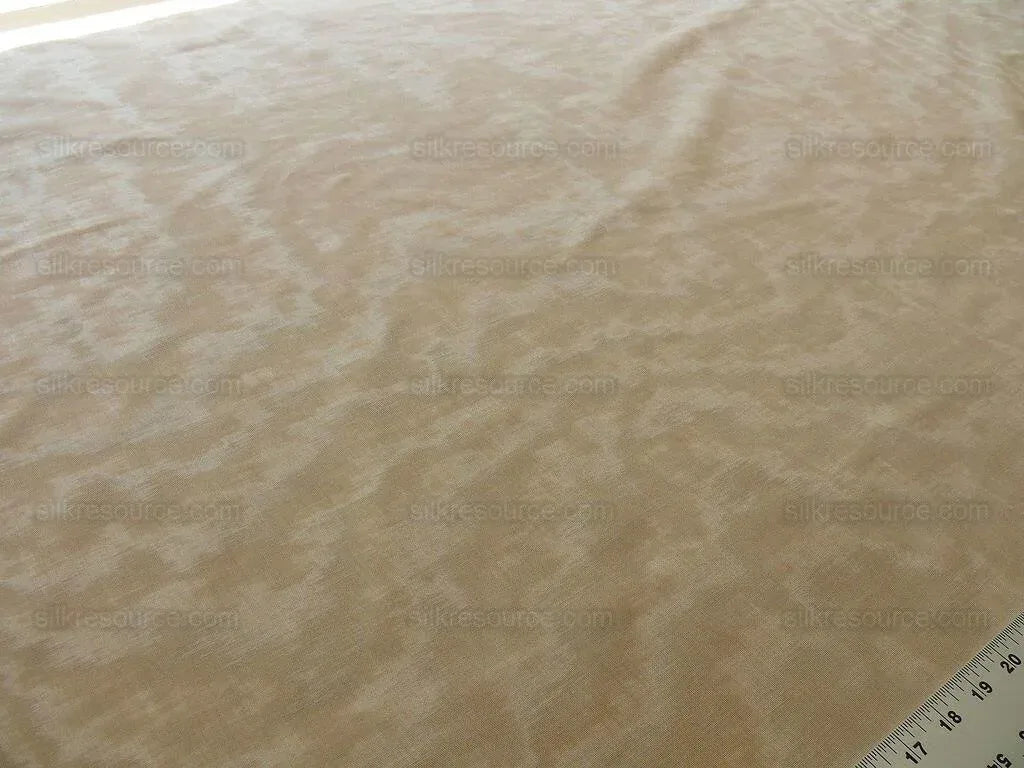 BY Yard Scalamandre Watermark Moire Tea Beige Tan Parisian Sophistication MSRP USD 199/Y