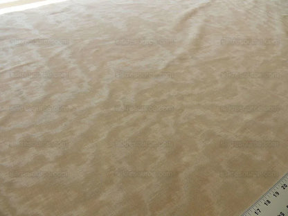 BY Yard Scalamandre Watermark Moire Tea Beige Tan Parisian Sophistication MSRP USD 199/Y