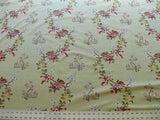 SCALAMANDRE FLOREALE 100% COTTON PRINT CELERY GREEN CHINOISERIE