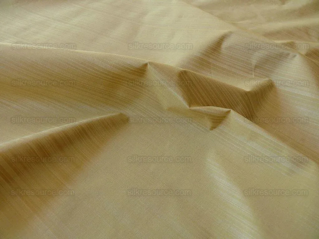 BTY SCALAMANDRE MIRAGE 100% SILK SELF STRIE BUTTERCUP SILK TAFFETA MSRPUSD218/Y