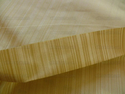 BTY SCALAMANDRE MIRAGE 100% SILK SELF STRIE BUTTERCUP SILK TAFFETA MSRPUSD218/Y