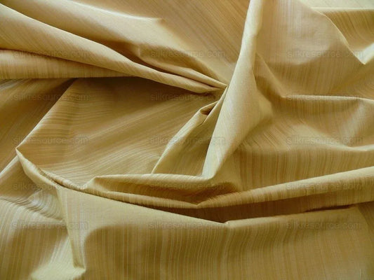 BTY SCALAMANDRE MIRAGE 100% SILK SELF STRIE BUTTERCUP SILK TAFFETA MSRPUSD218/Y