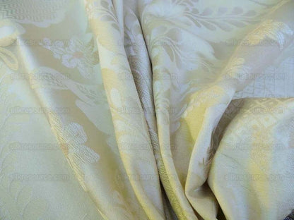Scalamandre Bouquet Damask Classic Grand Cream Ivory Damask MSRP USD 512