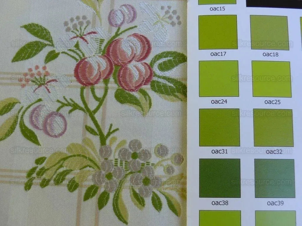 Scalamandre Gripsholm Plaid Multi On Cream Silk Cotton Lampas Ms