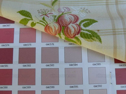 Scalamandre Gripsholm Plaid Multi On Cream Silk Cotton Lampas Ms