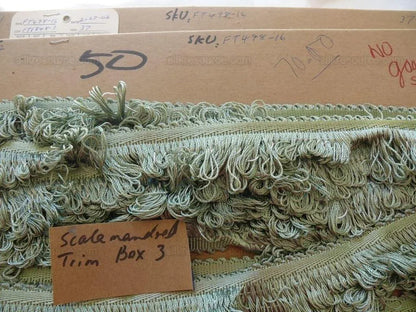 Aqua Green 100% Silk Loop Trim Ft498-16 Scalamandre Trim Box 3