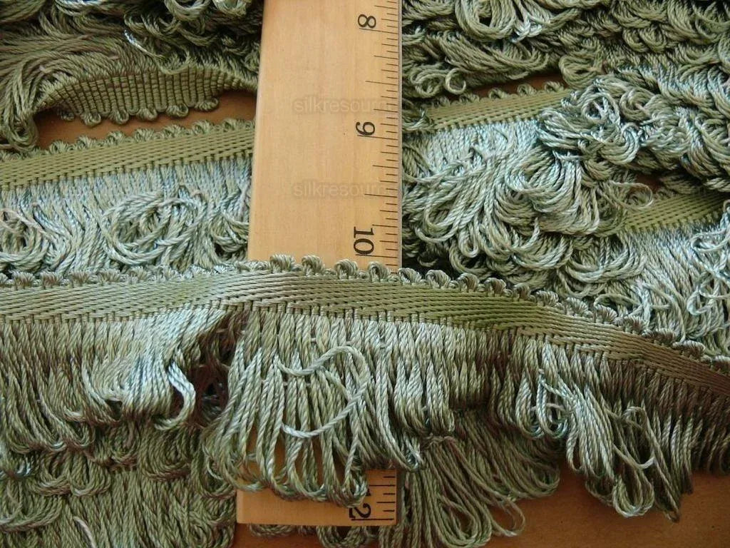 AQUA GREEN 100% SILK LOOP TRIM FT498-16 SCALAMANDRE TRIM BOX 3